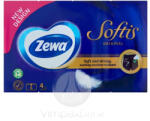 Zewa Softis 4 rét papírzsebkendő 6x9db Normal - delfinbuvar