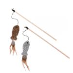 Enjoy Jucarie pentru pisici Enjoy Undita din lemn 40cm - shop4pet - 11,00 RON