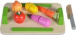 Moni Toys Jucarie din lemn Moni - Tavita cu legume de taiat (107903) Bucatarie copii