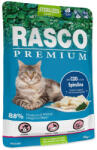 Rasco Hrana umeda pentru pisici Rasco Sterilizat Somon&Spirulina 85 gr