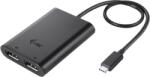 i-tec USB-C DUAL 4K/60HZ (SINGLE 8K/30HZ) DP VIDEO ADAPTER (C31DUAL4K60DP) - macropolis