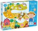 Goula Puzzle progresiv pentru copii Goula - Ferma, piese XXL (53176) Puzzle