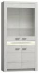 Tempo INFINITY kétajtós fehér mdf vitrin