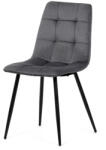 Artium Étkezőszék, szürke szövet kárpit, fekete láb (DCL-X7015_GREY2)