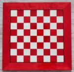 Sakküzlet Briarfa sakktábla (fényes piros és fehér színben)