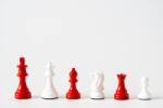 Italfama Staunton Red&White fa sakkfigurák