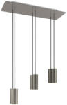 Creative-Cables 6 fényű függőlámpa 675 mm-es téglalap alakú XXL Rose-One-al, szövetkábellel és fém Tub-E14 lámpaernyővel (SPM6REVBO109KSPOTME14TISRM03)