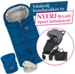 Petite & Mars Jibot 3in1 Téli Szett Jasie Ocean Blue Bundazsák Kézmelegítő és Kesztyű Babakocsira