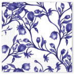 Procos Virágos Blue Porcelain szalvéta 20 db-os 33x33 cm PNN96563 (PNN96563)