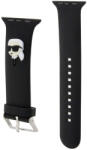 Karl Lagerfeld Apple Watch szíj 42/ 44/ 45/ 46 /49 mm Karl Lagerfeld Karl Head fekete (OS-0342)