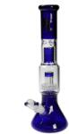 Black Leaf Bong din sticla Multi Level Percolator Blue 36cm