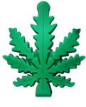 Black Sheep Pipa silicon/sticla Leaf Black Sheep verde 10cm