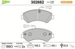 VALEO set placute frana, frana disc VALEO ESSENTIAL 302662 (302662)