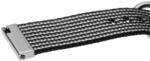 VHBW Fossil Q csuklópánt - 10, 7 cm + 8, 3 cm, 20 mm, nylon, fekete, fehér, szürke (800117028)