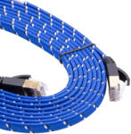 VHBW Ethernet Kábel Cat. 7 - 3m, Kék, Lapos (888100996)