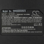 VHBW Akkumulátor Moosoo XL-618A-hoz - 2000 mAh, 22, 2 V, Li-Ion (889000625)