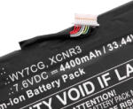 VHBW Notebook akkumulátor Dell XCNR3, WY7CG-hez - 4400 mAh 7, 6 V Li-Ion (888200051)
