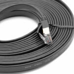 VHBW Ethernet Kábel Cat. 7 - 5m, Fekete, Lapos (888101005)