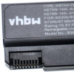 VHBW Notebook akkumulátor HP HSTNN-144C-A, 491173-543, 484786-001 - 5200 mAh 10, 8 V Li-Ion, fekete (888200480)