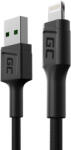 Green Cell GC PowerStream USB-A - Lightning 30cm quick charge Apple 2.4A KABGC24 (KABGC24)