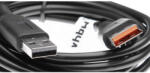 VHBW USB adatkábel táblagép - 2 1-ben Töltőkábel normál - típusú USB táblagéphez 200 cm fekete (800113867)