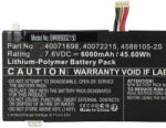 VHBW Notebook akkumulátor Medion 40071698, 40072215, 4588105-2S - 6000 mAh 7, 6 V Li-polymer (889002150)