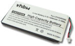 VHBW MP3-lejátszó akku a Creative Labs LPCS285385, BA20603R79914, DVP-HD0003 készülékekhez - 1400 mAh, 3, 7 V Li-Ion (800101690)