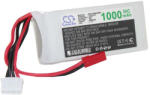 VHBW Modellkészítő eszköz akkumulátor - 1000 mAh 11, 1 V Li-polimer, JST-SYP-2P (800102685)