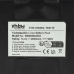 VHBW Akkumulátor Bose 789175, 7891750010, 078592 Bose hangszórókat - Li-Ion 5400 mAh (889002054)