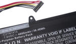 VHBW Notebook akkumulátor Asus C21N1414, 0B200-0124000 - 4800 mAh 7, 6 V Li-polimer, fekete (888200387)