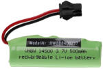 VHBW Modellkészítő eszköz akkumulátor - 500 mAh 3, 7 V Li-Ion, SM-2P (888400227)