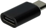 VHBW USB C f - Micro USB m adapter okostelefonhoz, táblagéphez, notebookhoz - Töltőadapter, fekete (889002037)