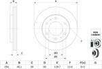 Bosch Disc frana BOSCH 0 986 479 F45 (0 986 479 F45) - automobilus