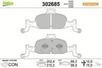 VALEO set placute frana, frana disc VALEO ESSENTIAL 302685 (302685)