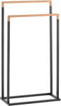 SPIRELLA ПОСТАВКА ЗА ХАВЛИИ CHIC 2 НИВА 45x21.5x84.5 СТОЯЩА БАМБУК/ЧЕРНО (40.07652)