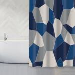 MSV ЗАВЕСА ЗА БАНЯ polyester origami180х200 СИН (149507)