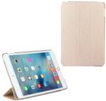 Gigapack Tok álló, bőr hatású (aktív FLIP, oldalra nyíló, TRIFOLD asztali tartó funkció, textil minta) ARANY Apple IPAD 9.7 (2018), Apple IPAD 9.7 (2017) (GP-70037)