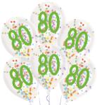 Amscan Baloane din latex cu confetti 80