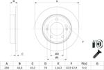 Bosch Disc frana BOSCH 0 986 479 E68 (0 986 479 E68) - automobilus