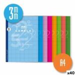 Lamela Notebook Lamela Cuadrovía Multicolor A4 50 Frunze 10 Piese (40 Unități)