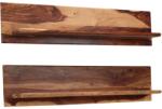 vidaXL Rafturi de perete, 2 buc. , 118x26x20 cm, lemn masiv de sheesham (247931) - comfy Raft