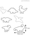 Tescoma Delícia KIDS kiszúró készlet, dinoszauruszok