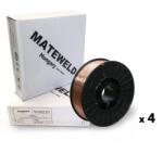 MATEWELD Hegesztő huzal rezezett acél (SG2) 0, 8mm 5kg (200mm) - 4 db (MTWH0854)