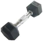 Sveltus - Hexagonal Dumbbell - Hex Hatszögletű Egykezes Gumírozott Fix Edzőtermi Kézisúlyzó - 18