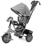 Baby Mix szülőkaros tricikli biztonsági övvel és LED-es lámpával - Szürke