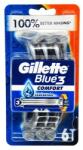 Gillette Eldobható borotva készlet, 6 db - Gillette Blue3 Comfort 6 db