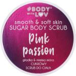 Body with Love Cukros testradír - Body with Love Pink Passion Sugar Body Scrub 150 g