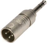 Neutrik NA3MP XLR papa - 6, 3 mm-es sztereó jack átalakító