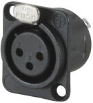 Neutrik NC3FD-L-B-1 XLR mama aljzat - fekete