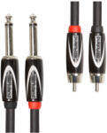 Roland RCC-3-2R28 - 2x 6, 3 mm Jack TS - 2x RCA kábel - 1 méter